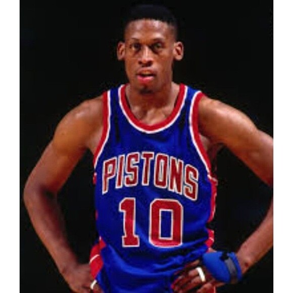 Dennis Rodman (Adidas)-(Pistons)-(Jersey)-(Blue/Red)-(Size:XL)-(New Cond.)-$85 - Picture 4 of 12